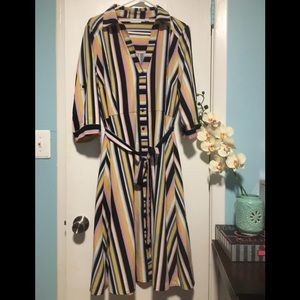 NY&C Striped Shirt Dress